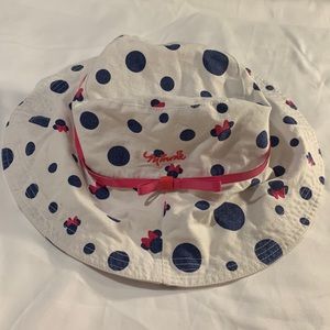 Disney Parks Brand Adult Size Floppy Sun Hat White Blue and Pink